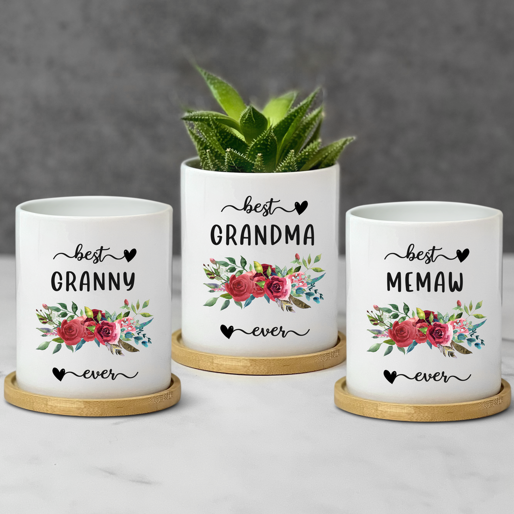 Best Granny, Best Grandma, Best Memaw Planter