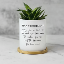 Load image into Gallery viewer, Happy Retirement Planter
