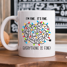 Load image into Gallery viewer, I&#39;m Fine Funny Holiday Mug
