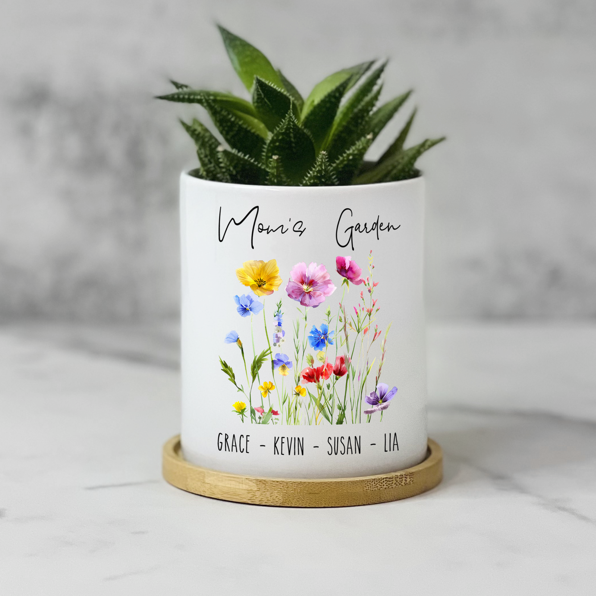 large personalised plant pots Grandma's Garden