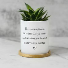 Load image into Gallery viewer, Never Underestimate Retirement Planter
