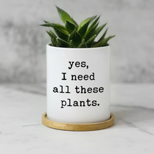 Load image into Gallery viewer, Yes, I need all these plants Planter
