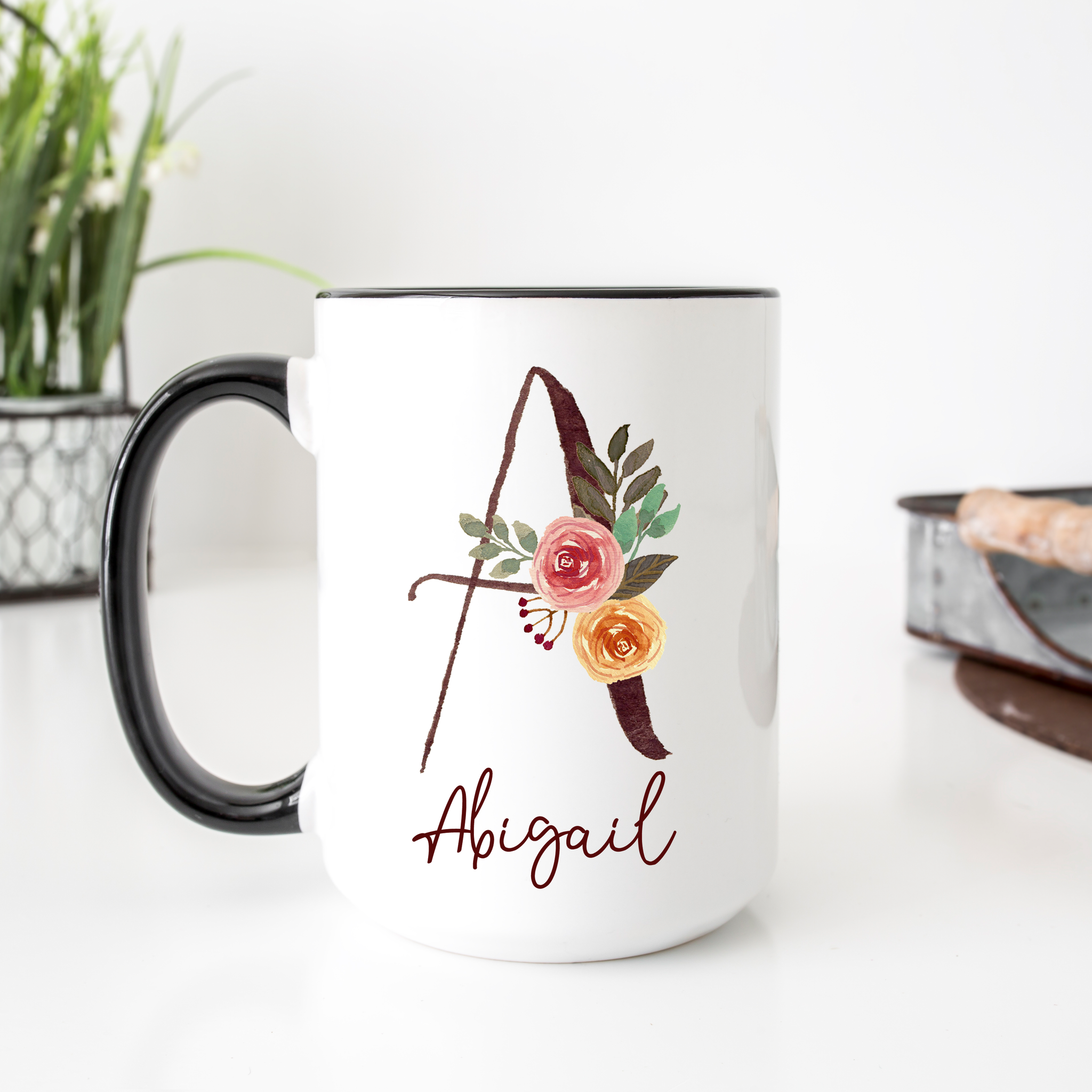 Write name on best sale coffee mug
