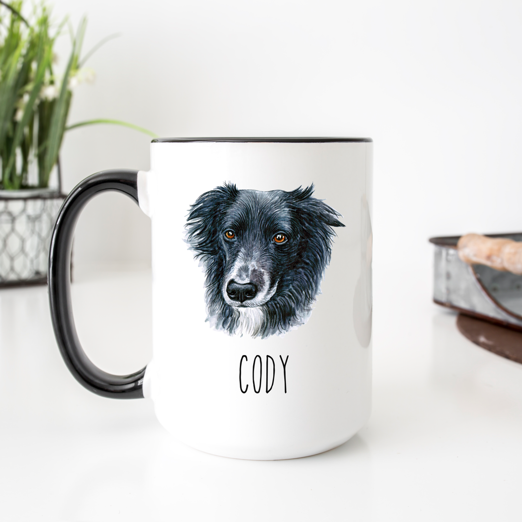 Border Collie Personalized Coffee Mug