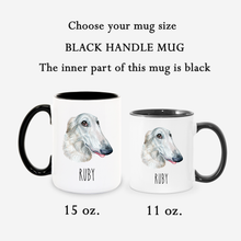 Load image into Gallery viewer, Borzoi Russian Wolfhound Personalized Coffee Mug
