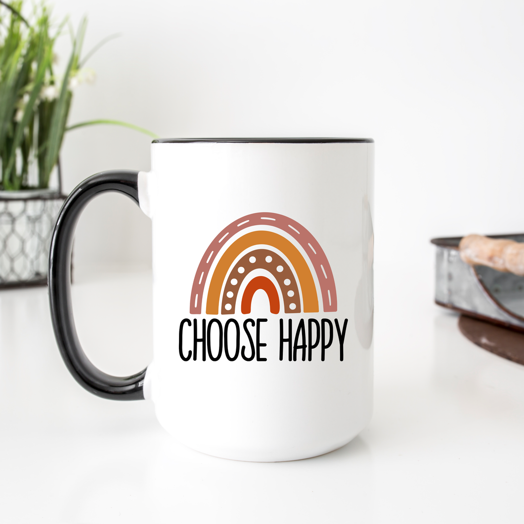 Choose happy rainbow Coffee Mug