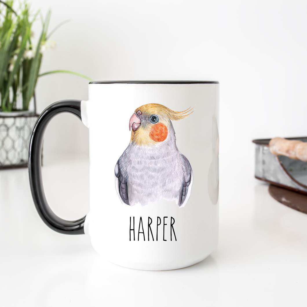 Cockatiel Personalized Coffee Mug