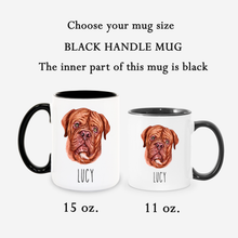 Load image into Gallery viewer, French mastiff Dog Face Personalized Coffee Mug
