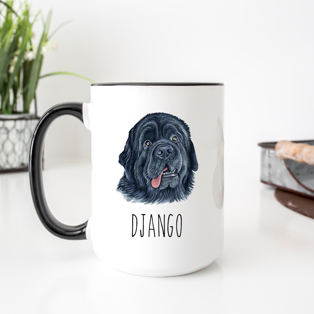 Newfoundland Dog Personalized Coffee Mug