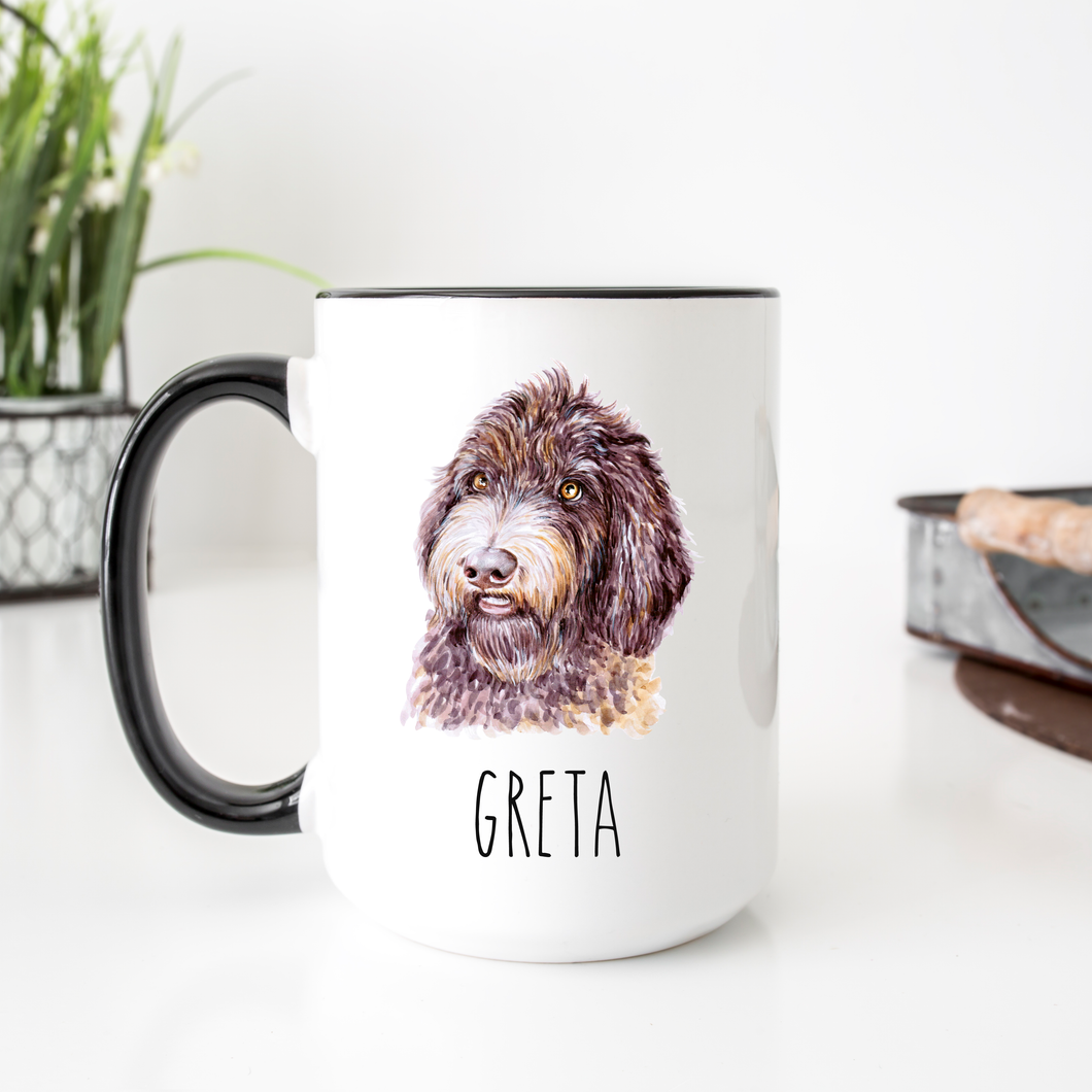 Newfypoo Dog Face Personalized Coffee Mug