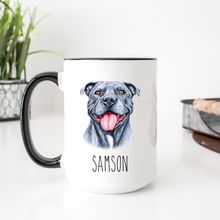 Load image into Gallery viewer, Staffordshire Bull Terrier Dog Personalized Coffee Mug
