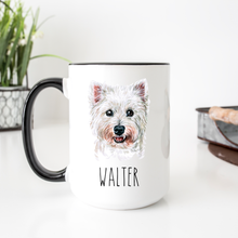 Load image into Gallery viewer, West Highland White Terrier Dog Face Personalized Coffee Mug
