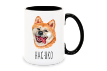 Load image into Gallery viewer, Akita Inu Dog Face Personalized Coffee Mug
