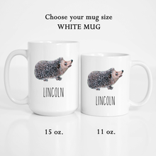 Load image into Gallery viewer, Hedgehog Personalized Pet Mug
