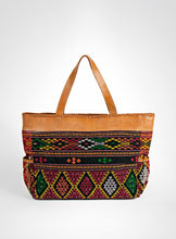 Load image into Gallery viewer, Boho Leather Tote Bag
