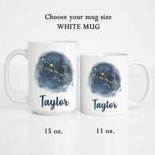 Load image into Gallery viewer, Taurus Personalized Name Zodiac Constellation Mug

