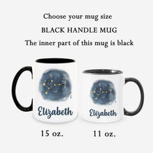 Load image into Gallery viewer, Virgo Personalized Name Zodiac Constellation Mug
