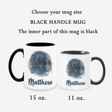 Load image into Gallery viewer, Pisces Personalized Name Zodiac Constellation Mug

