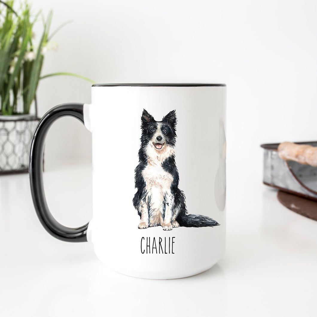Border Collie Dog Personalized Coffee Mug
