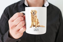 Load image into Gallery viewer, Golden Retriever Dog Personalized Coffee Mug
