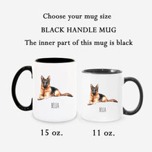 Load image into Gallery viewer, German Shepherd Dog Personalized Coffee Mug
