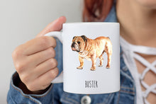 Load image into Gallery viewer, English Bulldog Dog Personalized Coffee Mug
