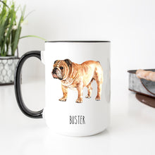 Load image into Gallery viewer, English Bulldog Dog Personalized Coffee Mug

