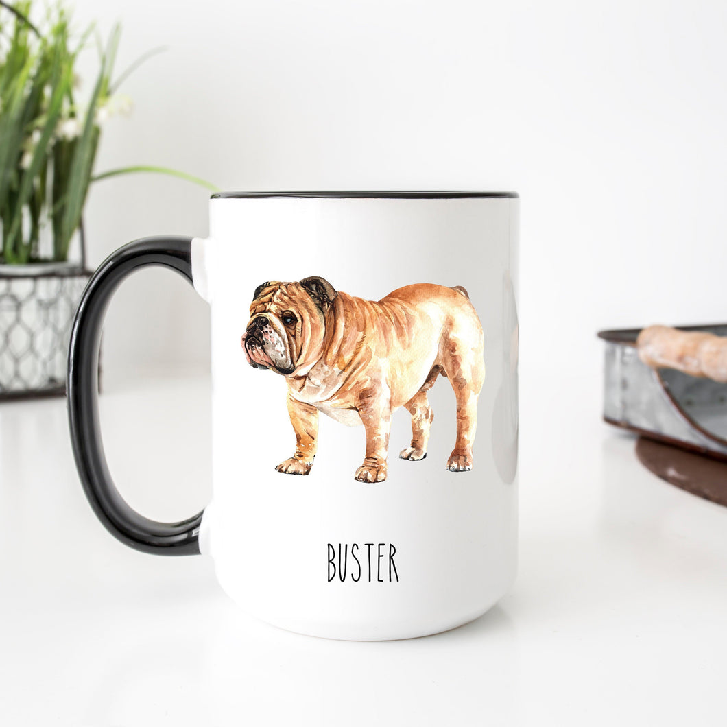 English Bulldog Dog Personalized Coffee Mug