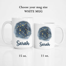 Load image into Gallery viewer, Gemini Personalized Name Zodiac Constellation Mug
