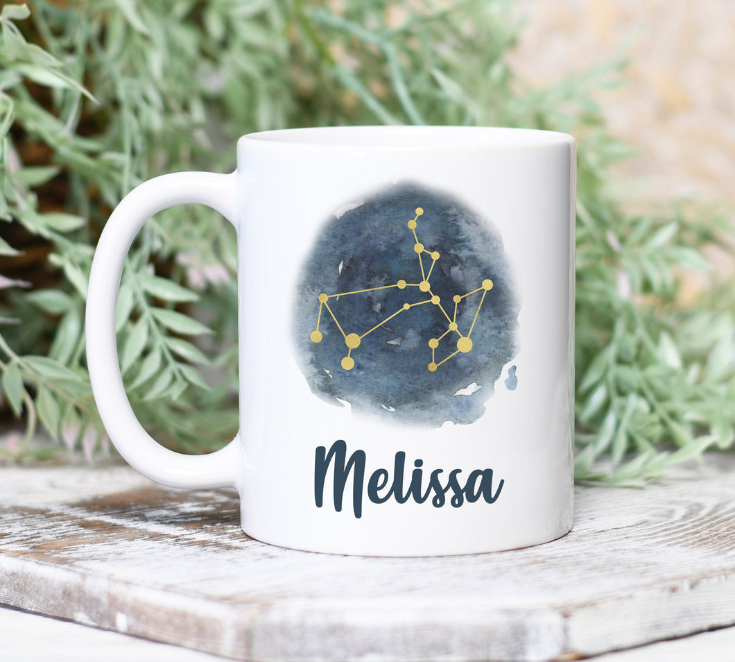 Sagittarius Personalized Name Zodiac Constellation Mug