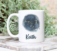 Load image into Gallery viewer, Capricorn Personalized Name Zodiac Constellation Mug
