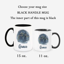 Load image into Gallery viewer, Aquarius Personalized Name - Zodiac Constellation Mug
