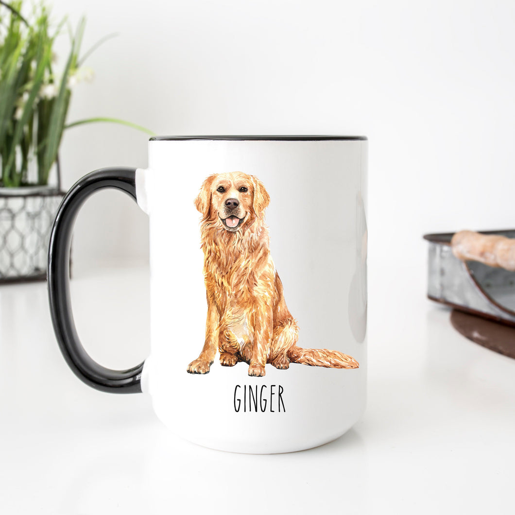 Golden Retriever Dog Personalized Coffee Mug