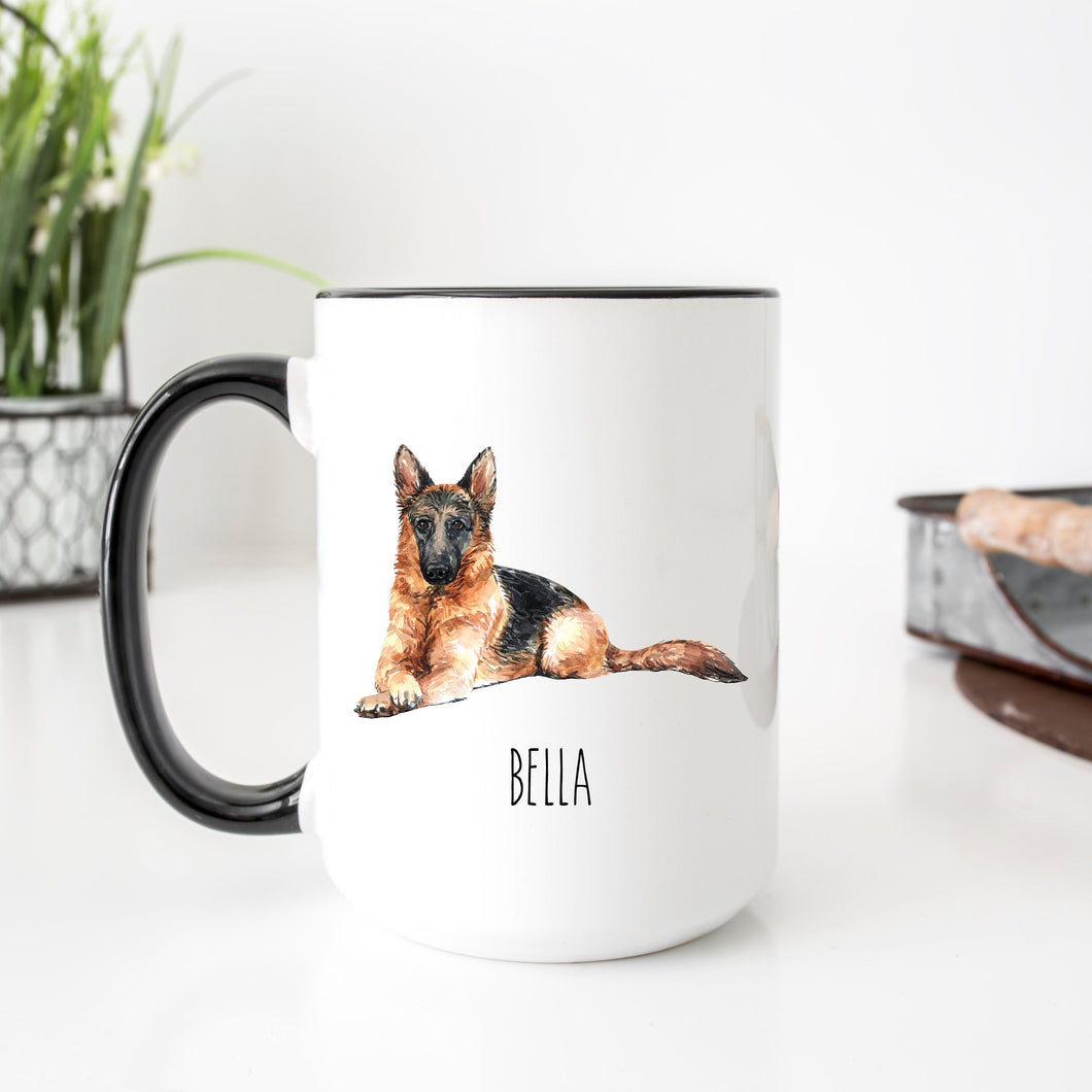 German Shepherd Dog Personalized Coffee Mug