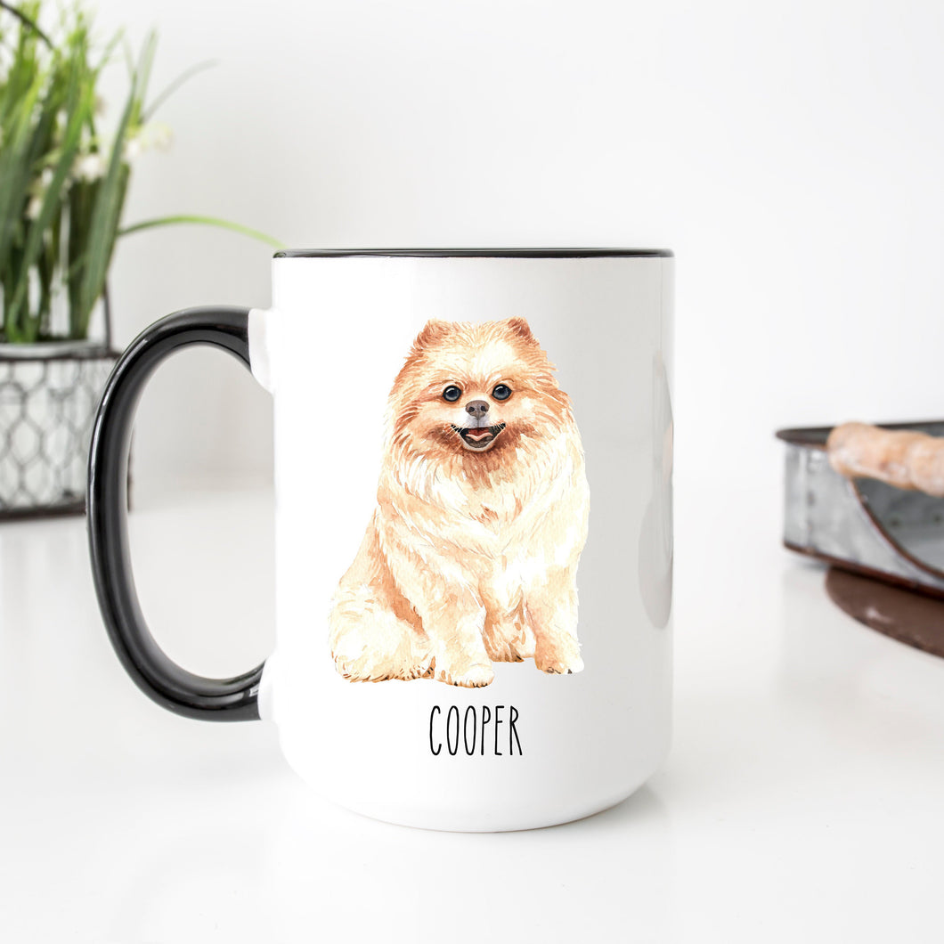 Pomeranian Dog Personalized Coffee Mug