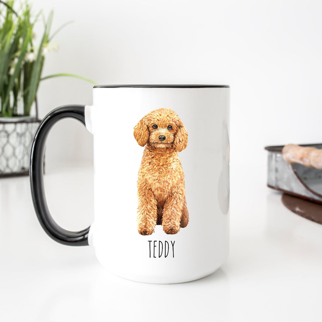 Poodle Dog Personalized Coffee Mug