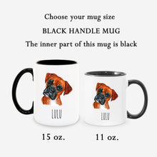 Load image into Gallery viewer, Boxer Dog Face Personalized Coffee Mug
