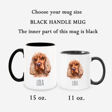 Load image into Gallery viewer, English Cocker Spaniel Dog Face Personalized Coffee Mug

