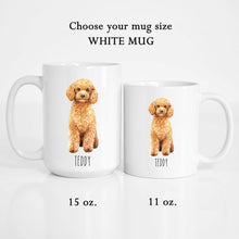 Load image into Gallery viewer, Poodle Dog Personalized Coffee Mug
