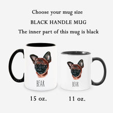 Load image into Gallery viewer, Brussels Griffon Pug Dog Face Personalized Coffee Mug

