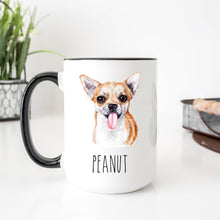Load image into Gallery viewer, Chihuahua Dog Face Personalized Coffee Mug
