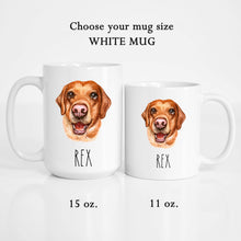 Load image into Gallery viewer, Labrador Retriever Dog Face Personalized Coffee Mug
