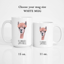 Load image into Gallery viewer, Llama Personalized Coffee Mug

