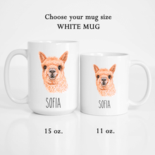 Load image into Gallery viewer, Alpaca Personalized Coffee Mug
