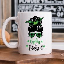 Load image into Gallery viewer, Women Lucky &amp; Blessed Mug
