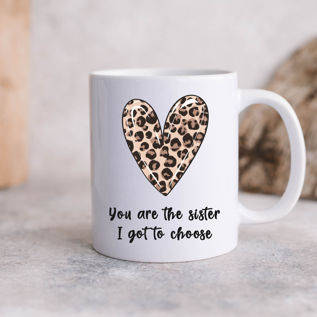 Leopard Heart You are The Sister Mug